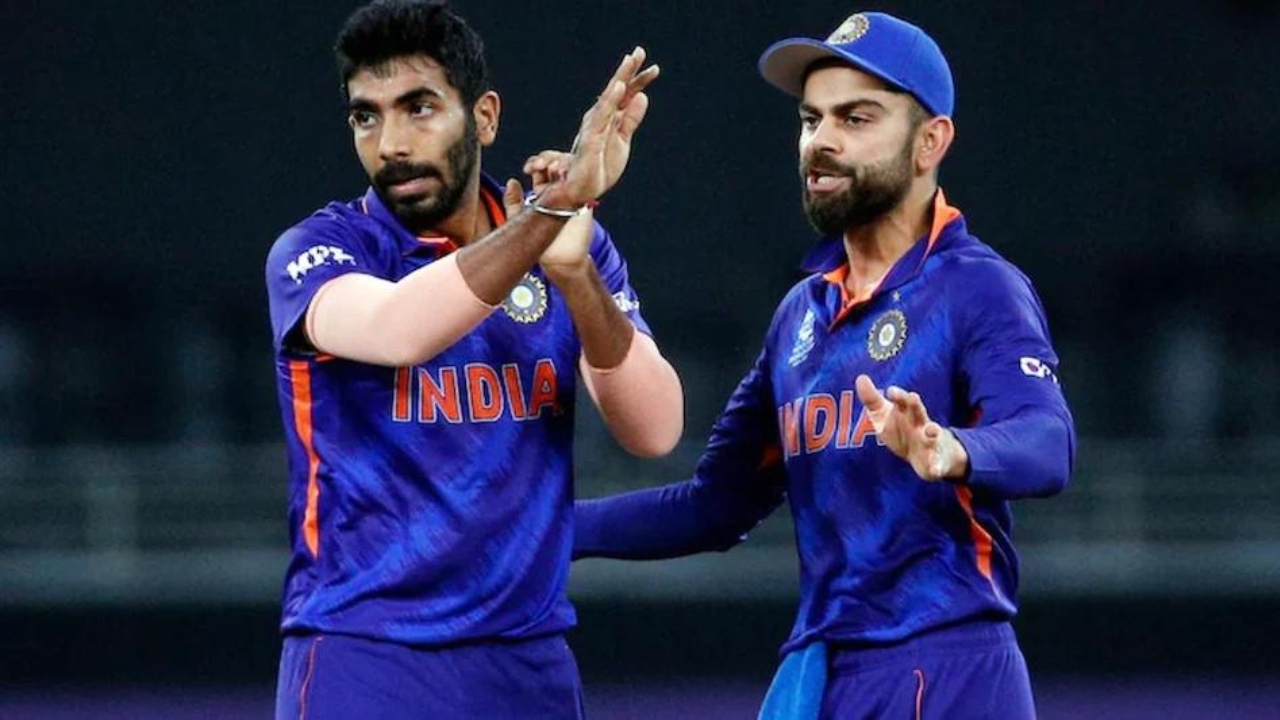 Jasprit Bumrah and Virat Kohli