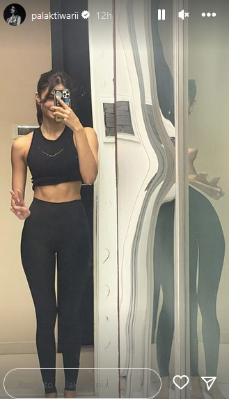 Palak Tiwari In Black Skin Tight Pants