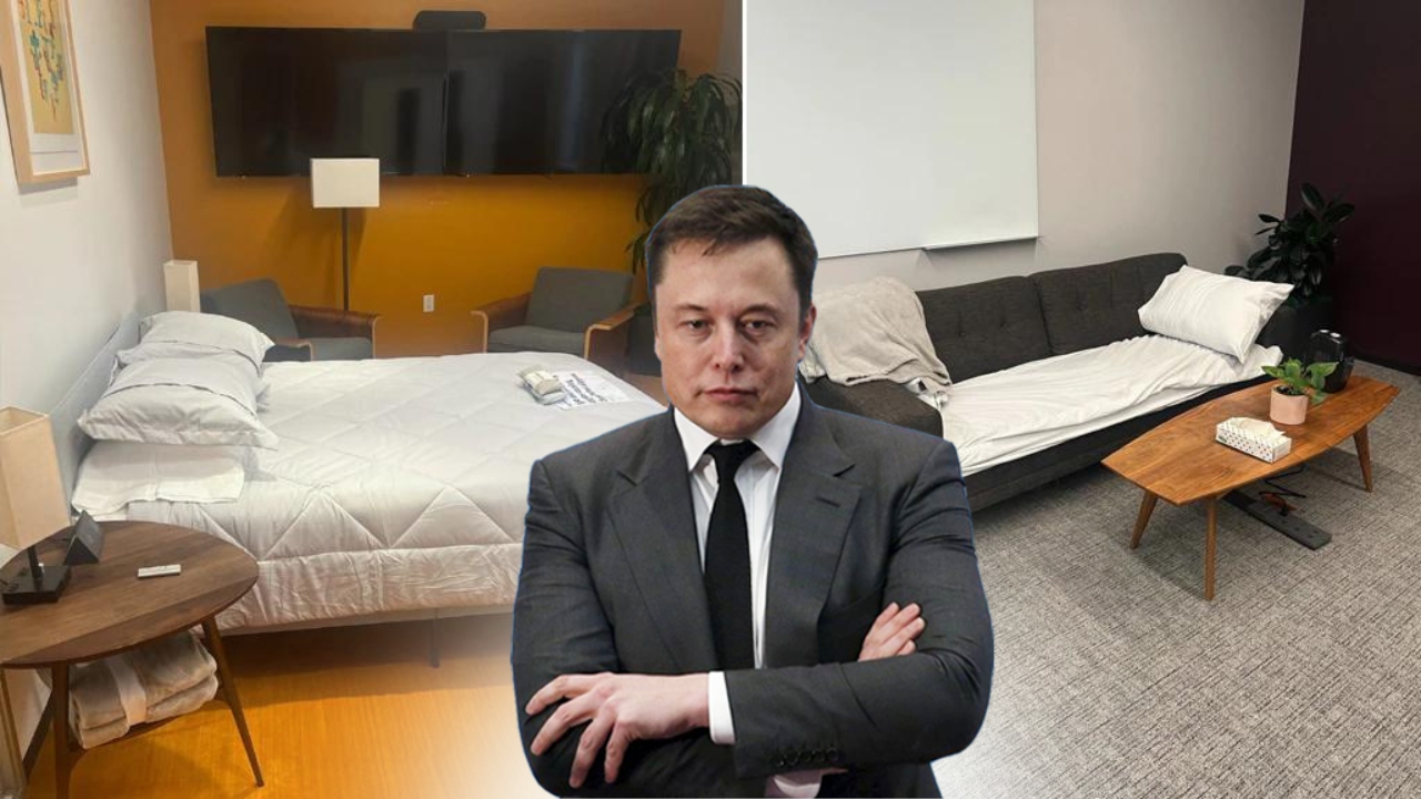 Elon Musk Converts Office Into Bedrooms