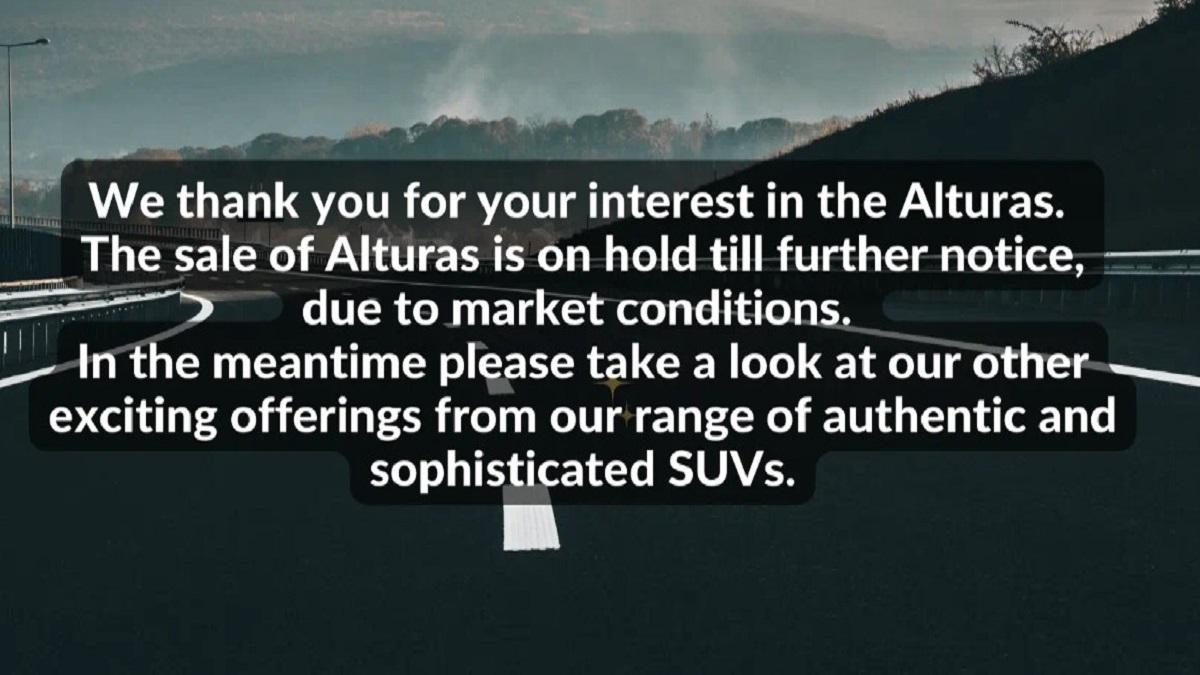 Mahindra Alturas G4 Discontinued