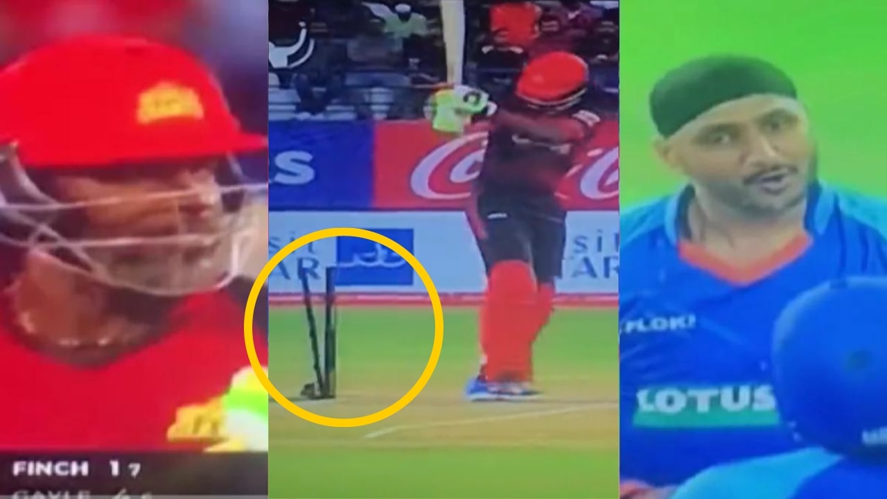 Chris Gayle and Harbhajan Singh