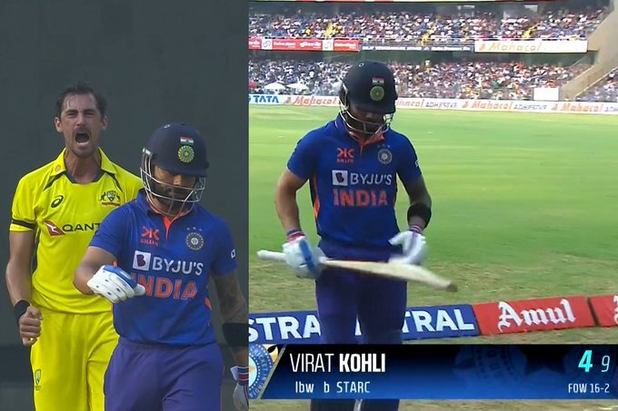 Mitchell Starc Traps Virat Kohli