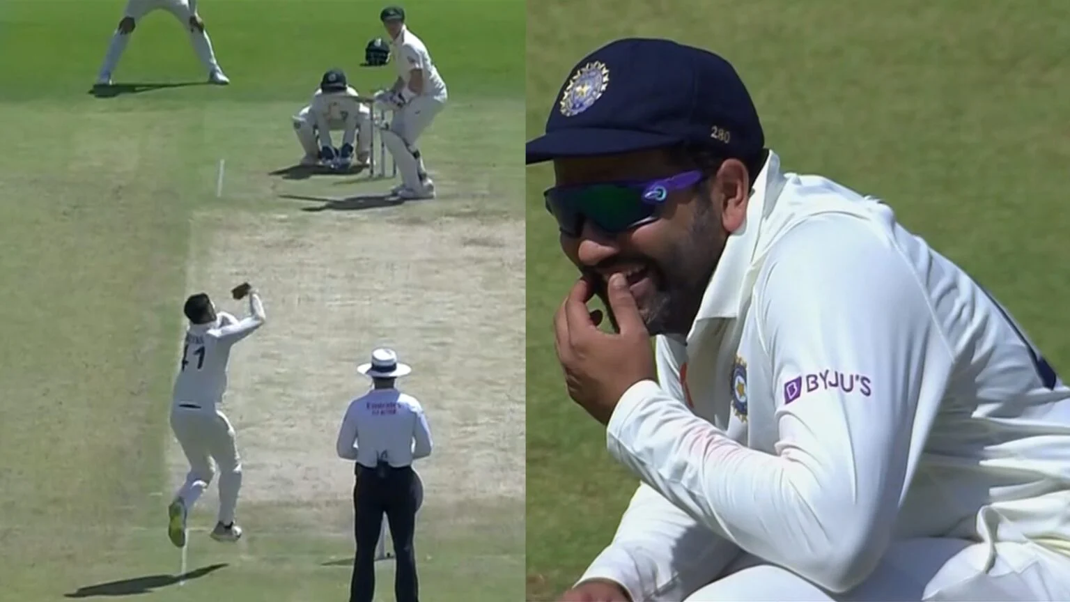 Rohit Laugh On Shreyas Bowling
