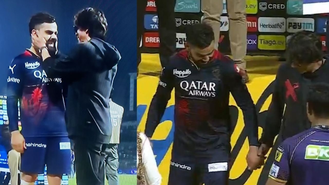 Shah Rukh Khan Hugs Virat Kohli IPL 2023