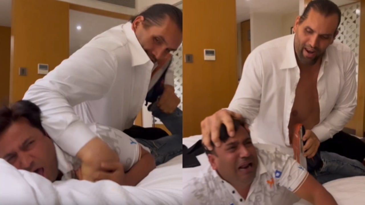 The Great Khali With Puneet Superstar