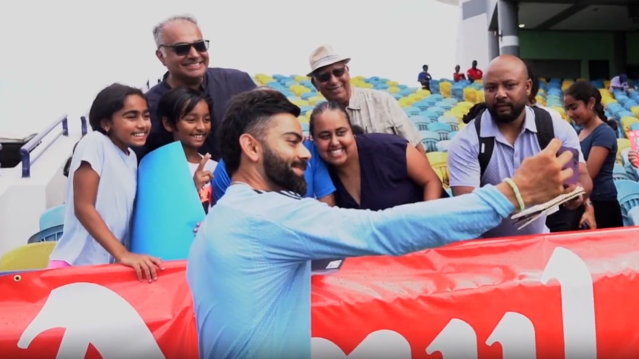 Virat Kohli Meets Fan In Barbados