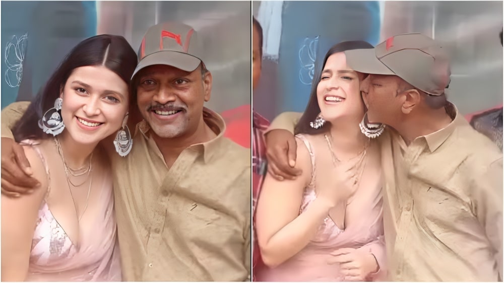 Director Kisses Actress Mannara Chopra
