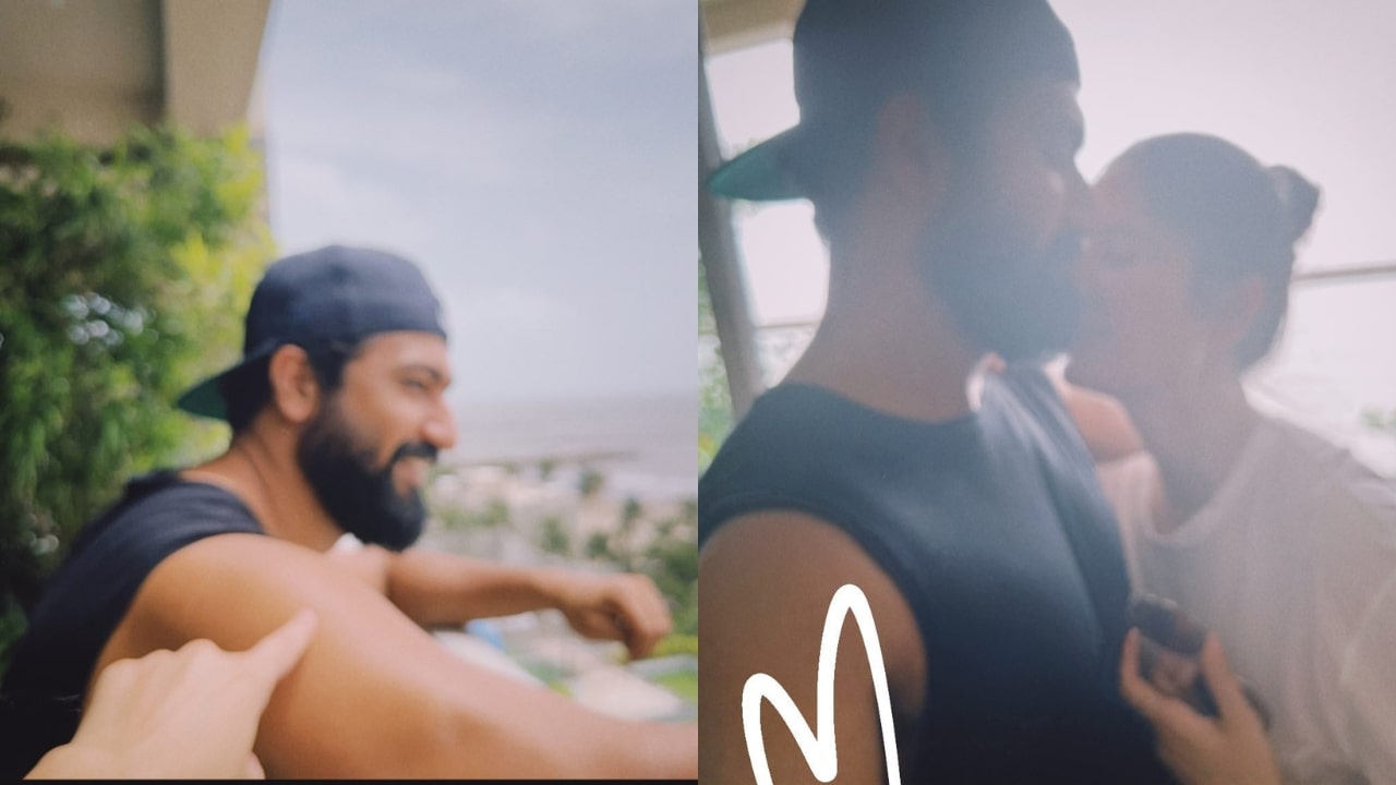Katrina Kaif and Vicky Kaushal Balcony Photos