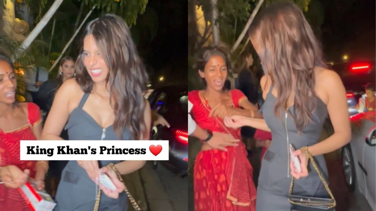Suhana Khan Distributes Money To Needy