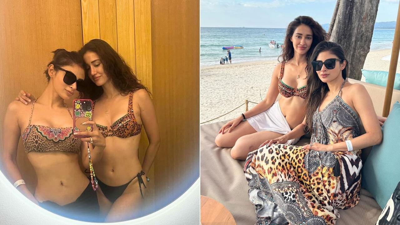 Mouni Roy and Disha Patani Mirror Selfies