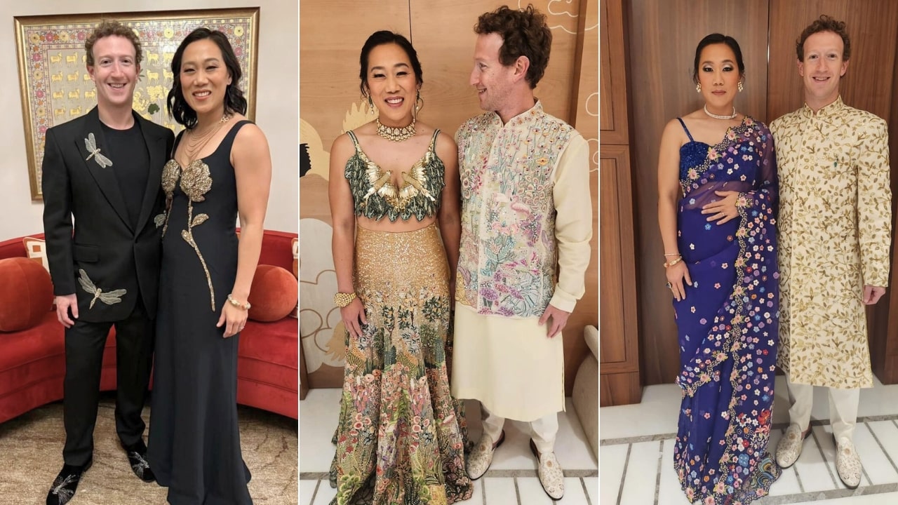 Priscilla Chan Wardrobe At Ambani Function