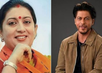 Smriti Irani and Shah Rukh Khan