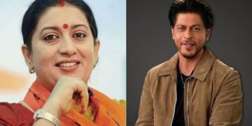 Smriti Irani and Shah Rukh Khan