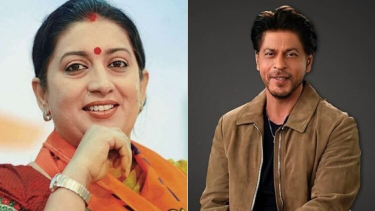 Smriti Irani and Shah Rukh Khan