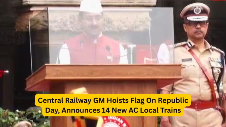 Central Railway GM At The 77th Republic Day Celebrations