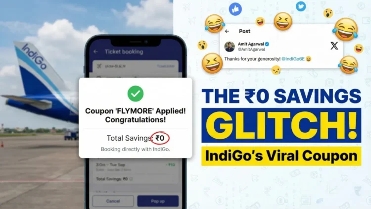 IndiGo FLYMORE Coupon Glitch
